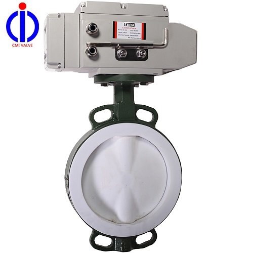 Electric Actuator PTFE/PFA Lined Butterfly Valve
